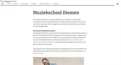 Desktop Screenshot of muziekschooldiemen.nl